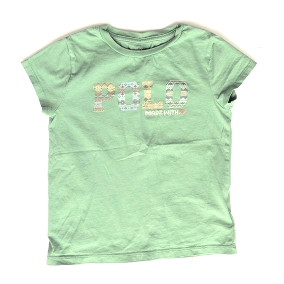 Polo by Ralph Lauren Kids Khaki Green T-Shirt - Picture 1 of 5